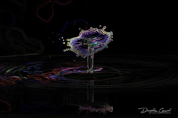 Neon Water Drop