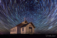 Star Trails over Church